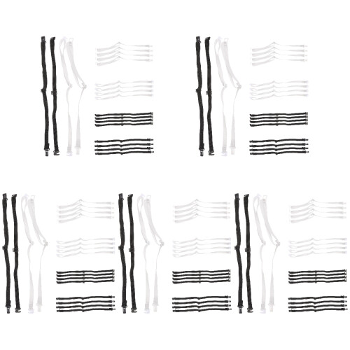 100Stk Farbenfrohe Elastische Bow Tie Bänder Verstellbar Für 1
