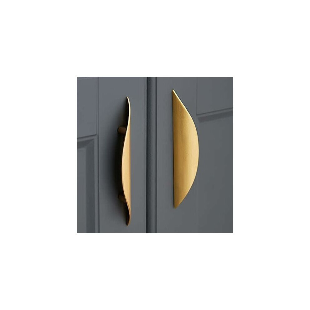 Stylish Kitchen Drawer Handle, Modern Gold Drawer Pulls Easy To Install For Your Furniture Makeover, 2Pcs 9405630300581