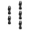 5Pcs Black Durable Nylon Bathroom Partition Feet Supportive Brackets 7