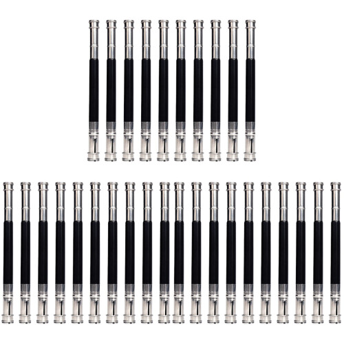 30Stk Metall Bleistiftverlängerer Schwarz Doppel- Halter 1