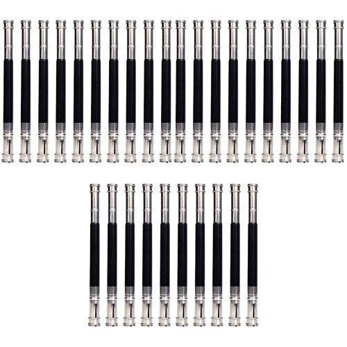 30Stk Metall Bleistiftverlängerer Schwarz Doppel- Halter 2