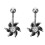 2Stk Bauchnabelpiercing Mit Schmuckstein Für Damen Bunt 4