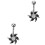 2Stk Bauchnabelpiercing Mit Schmuckstein Für Damen Bunt 5
