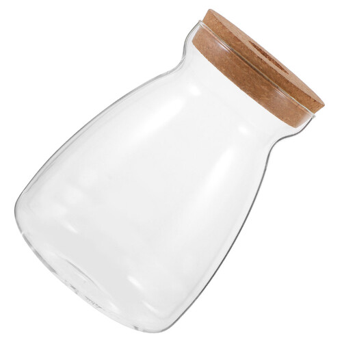 2Stk Vase Für Pflanzen Mit Holzdeckel