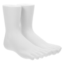 4Stk Elegantes Weißes PVC Fußdisplay Für Schmuck, Schuhe