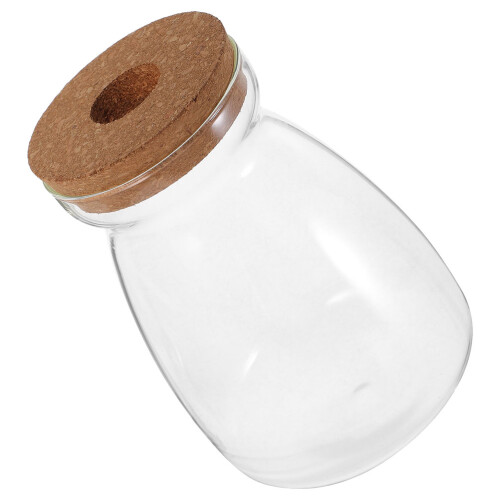 2Stk Vase Für Pflanzen Mit Holzdeckel 1