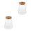2Stk Vase Für Pflanzen Mit Holzdeckel 5