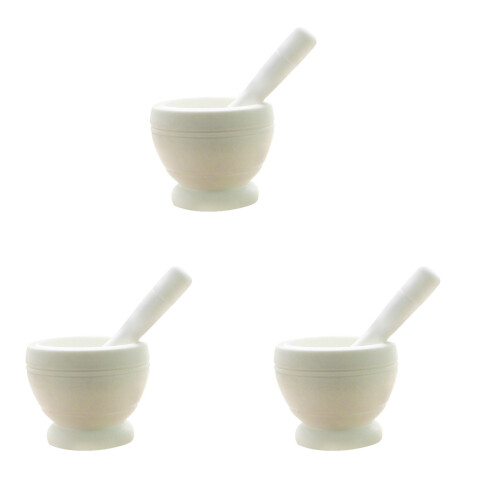 3Pièces Pilon Mortier Pour Cuisine, Ail Ergonomique 1