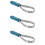 3Pièces Éliminateur Poils Chevaux Acier Inoxydable 9