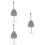 3Pièces Crochets De Suspendus Acier Titane Argentés 9