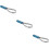 3Pièces Éliminateur Poils Chevaux Acier Inoxydable 10