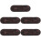 5Pièces Mini Skateboard Bois Érable Marron Accessoires DIY 8