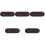 5Pièces Mini Skateboard Bois Érable Marron Accessoires DIY 5