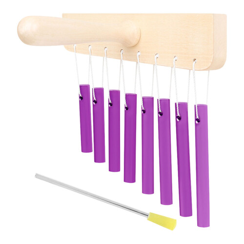 1Ensemble Instrument Musical Percussion 8 Tons Aluminium Violet Enfant 2