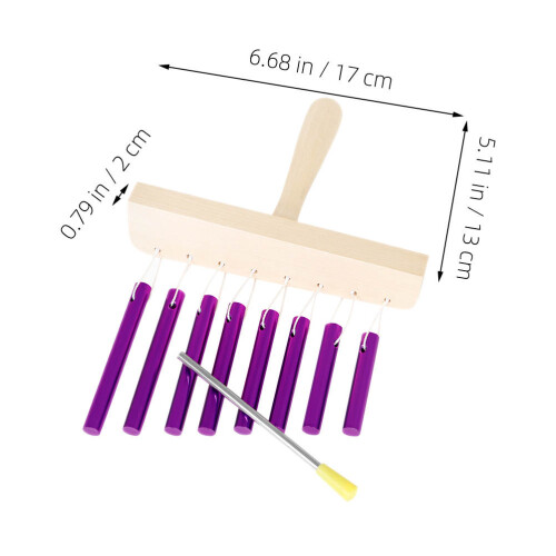 1Ensemble Instrument Musical Percussion 8 Tons Aluminium Violet Enfant 1