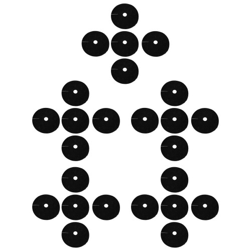 80Pièces Tissu Rond Noir Pour Verger