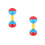 2Pièces Hochet Bébé Plastique Coloré Musical Main Pour 10
