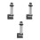 3Pièces Noyau Hydraulique Cric Robuste Accessoire Mixte 8