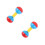 2Pièces Hochet Bébé Plastique Coloré Musical Main Pour 5