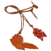 4Pièces Ornements Pendants Poulet Résine