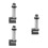 3Pièces Noyau Hydraulique Cric Robuste Accessoire Mixte 6