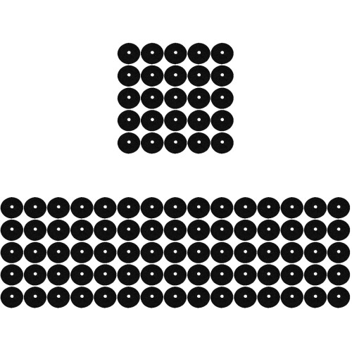 80Pièces Tissu Rond Noir Pour Verger 2
