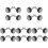 20Pièces Filetées Portail Bébé Aluminium Noir Usage 3
