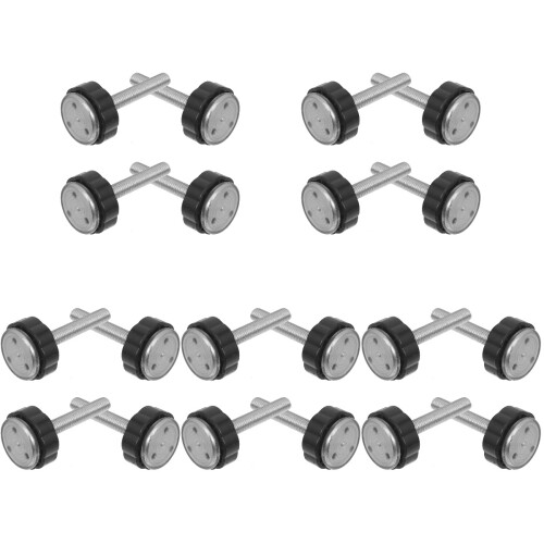 20Pièces Filetées Portail Bébé Aluminium Noir Usage 2