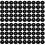 80Pièces Tissu Rond Noir Pour Verger 6