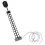2Pièces Lampe Miniature Signal Noir Décor Paysage Micro Accessoire 2