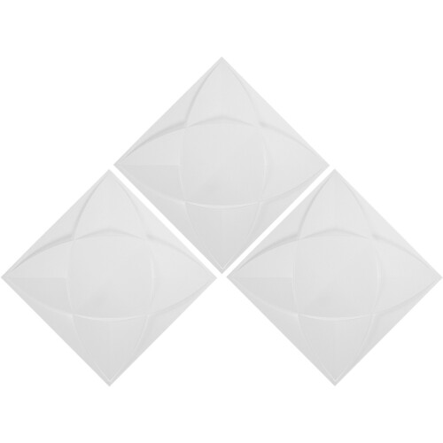 9Pièces Panneaux 3D PVC Blancs Décor Mariage 2