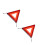 2Pièces Triangle Pliable Réfléchissant Auto Conception Slot 7