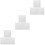 9Pièces Panneaux 3D PVC Blancs Décor Mariage 7