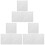 9Pièces Panneaux 3D PVC Blancs Décor Mariage 4