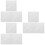9Pièces Panneaux 3D PVC Blancs Décor Mariage 9