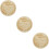 3Pièces Signes Bois Beige Annonce Bébé Rond 11