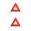 2Pièces Triangle Pliable Réfléchissant Auto Conception Slot 3