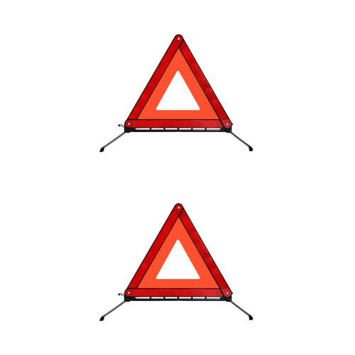 2Pièces Triangle Pliable Réfléchissant Auto Conception Slot 2