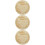 3Pièces Signes Bois Beige Annonce Bébé Rond 10