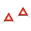 2Pièces Triangle Pliable Réfléchissant Auto Conception Slot 5