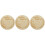 3Pièces Signes Bois Beige Annonce Bébé Rond 6