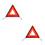 2Pièces Triangle Pliable Réfléchissant Auto Conception Slot 4