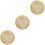3Pièces Signes Bois Beige Annonce Bébé Rond 7
