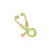 2Pièces Pin Broche Verte Cartoon En Pour Accessoire De Mode 1