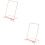2Pièces Chevalet Stable Rose Pour Affichage Décoration 7