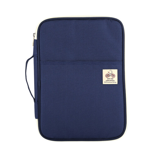 2Pièces Étui Zip Business Marine Sac Document A4 Voyage
