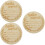 3Pièces Signes Bois Beige Annonce Bébé Rond 9