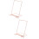 2Pièces Chevalet Stable Rose Pour Affichage Décoration 8