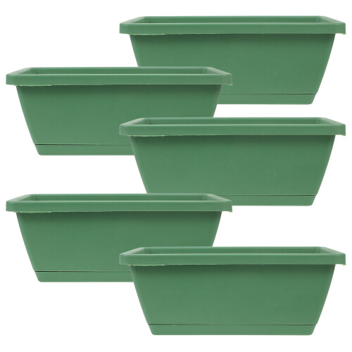 10Ensembles À Fleurs Verts En Plastique Pour Jardin 2