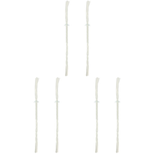 6Pièces Mèches Blanches Coton Pour Lampe À Huile 1